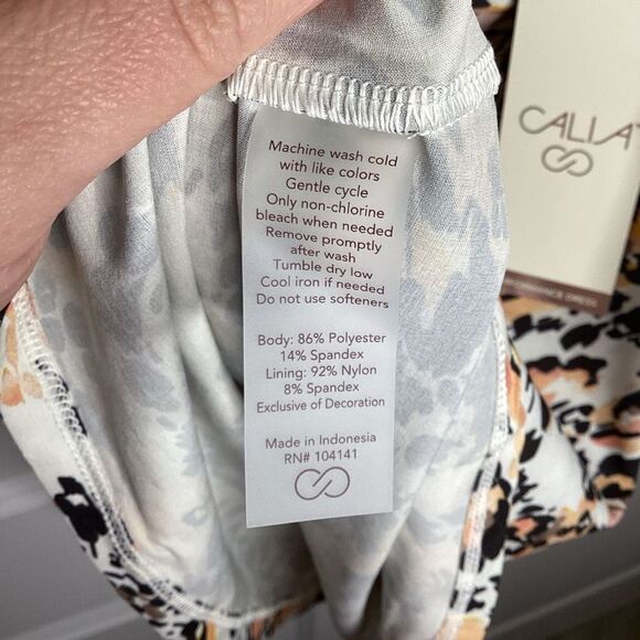 Ladies Performance Calia by Carrie Underwood Animal Print MIDI Dress NWT - Picture 7 of 11